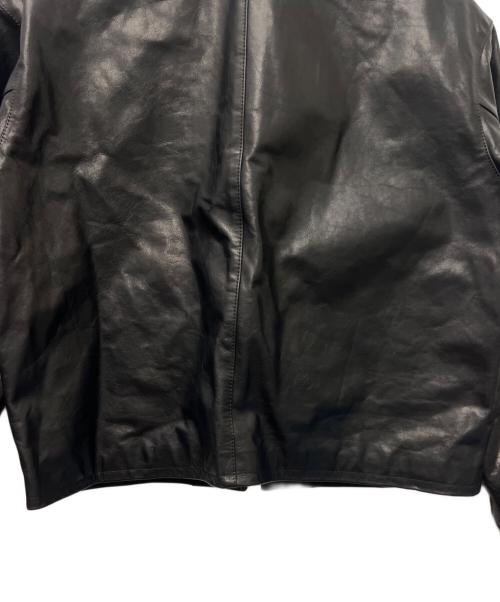 H BEAUTY&YOUTH（エイチ ビューティー&ユース）H BEAUTY&YOUTH (エイチ ビューティー&ユース) COW LEATHER ZIP JACKET  ブラック サイズ:Ｓの古着・服飾アイテム