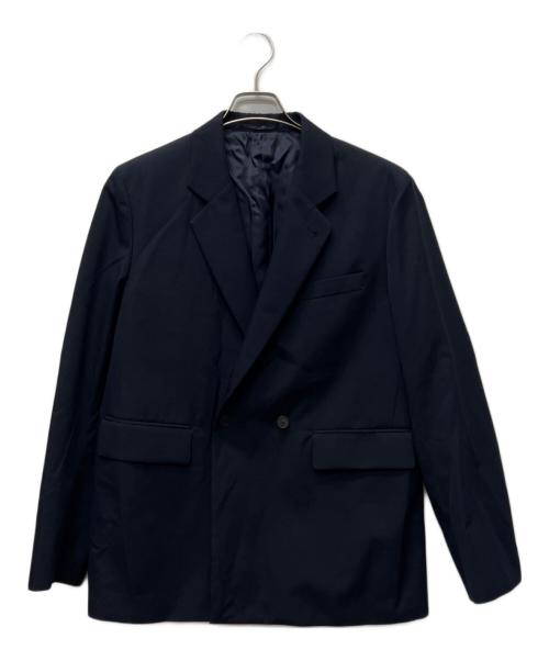 LOEFF（ロエフ）LOEFF (ロエフ) ウールギャバ ブレザー ジャケット ネイビー サイズ:１の古着・服飾アイテム