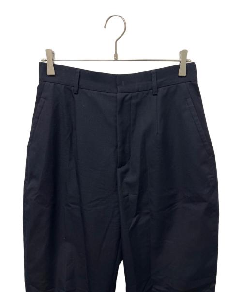 LOEFF（ロエフ）LOEFF (ロエフ) ウールギャバボンタントラウザーパンツ ネイビー サイズ:２の古着・服飾アイテム