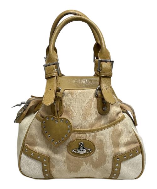 Vivienne Westwood（ヴィヴィアンウエストウッド）Vivienne Westwood (ヴィヴィアンウエストウッド) ハンドバッグ ベージュの古着・服飾アイテム