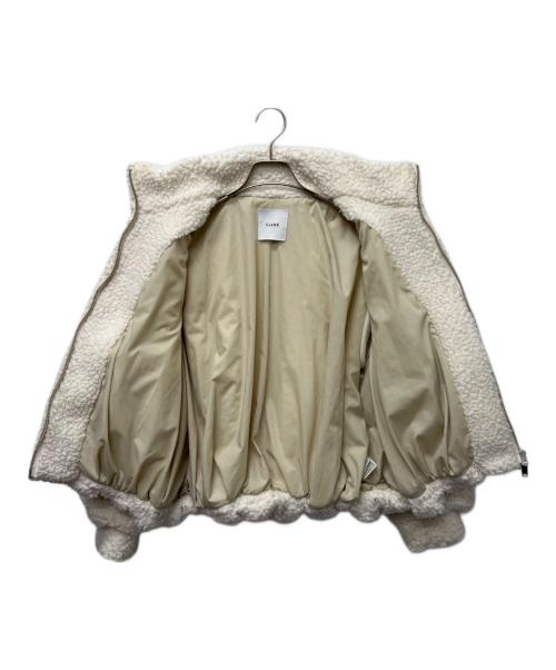 CLANE（クラネ）CLANE (クラネ) バルーンボアブルゾン ホワイト サイズ:１の古着・服飾アイテム