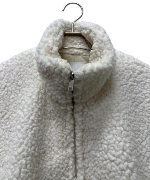 CLANE（クラネ）CLANE (クラネ) バルーンボアブルゾン ホワイト サイズ:１の古着・服飾アイテム