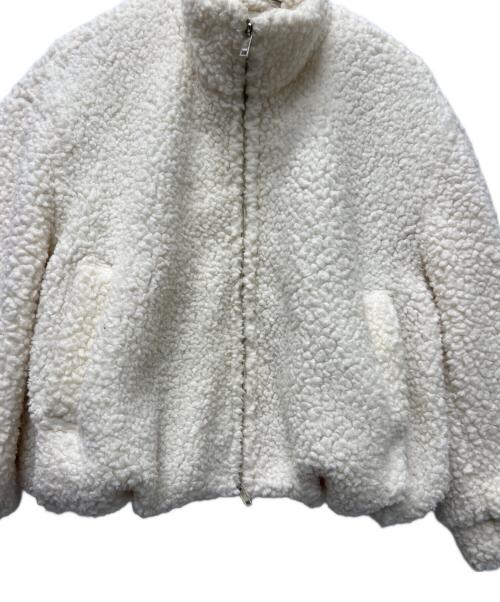 CLANE（クラネ）CLANE (クラネ) バルーンボアブルゾン ホワイト サイズ:１の古着・服飾アイテム