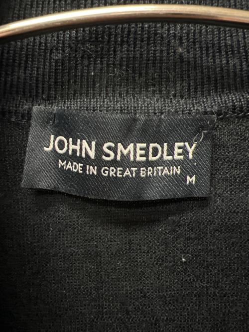 JOHN SMEDLEY（ジョンスメドレー）JOHN SMEDLEY (ジョンスメドレー) ニットポロシャツ ブラック サイズ:Ｍの古着・服飾アイテム