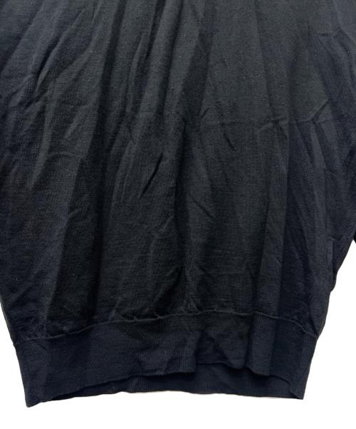 JOHN SMEDLEY（ジョンスメドレー）JOHN SMEDLEY (ジョンスメドレー) ニットポロシャツ ブラック サイズ:Ｍの古着・服飾アイテム