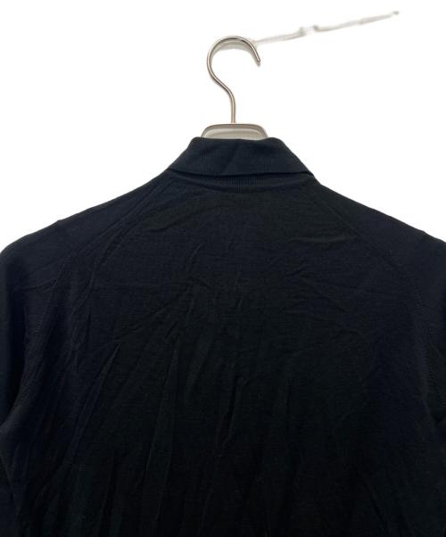 JOHN SMEDLEY（ジョンスメドレー）JOHN SMEDLEY (ジョンスメドレー) ニットポロシャツ ブラック サイズ:Ｍの古着・服飾アイテム