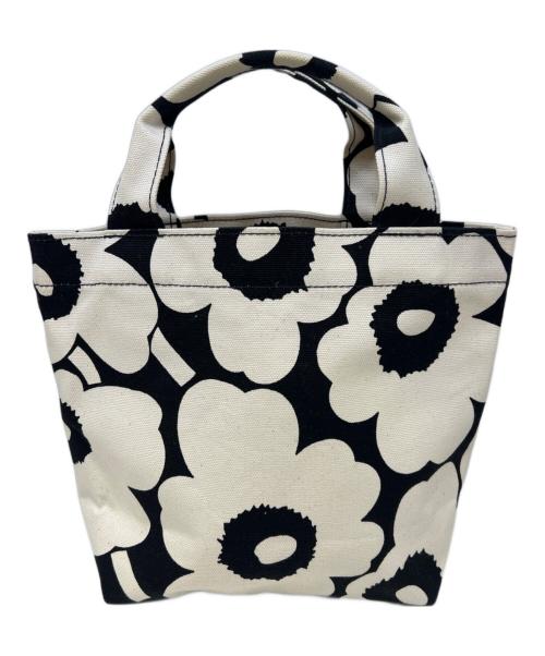 marimekko（マリメッコ）marimekko (マリメッコ) トートバッグ　marimekko（マリメッコ）　Mono Mini Tote ブラック×アイボリーの古着・服飾アイテム