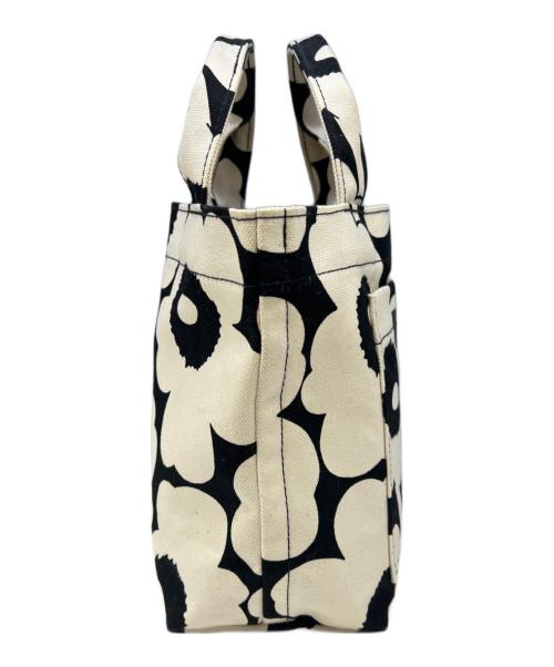 marimekko（マリメッコ）marimekko (マリメッコ) トートバッグ　marimekko（マリメッコ）　Mono Mini Tote ブラック×アイボリーの古着・服飾アイテム