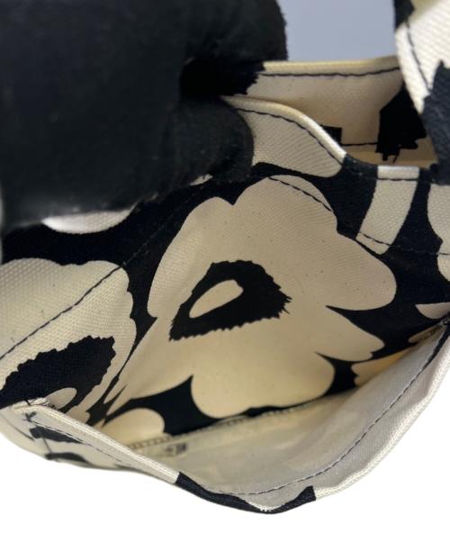 marimekko（マリメッコ）marimekko (マリメッコ) トートバッグ　marimekko（マリメッコ）　Mono Mini Tote ブラック×アイボリーの古着・服飾アイテム