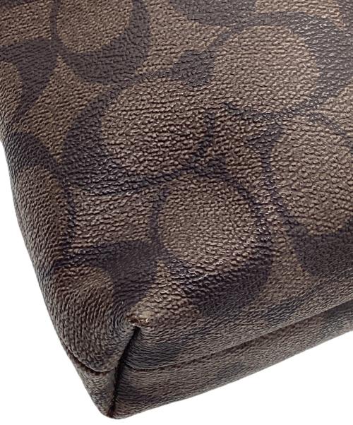 COACH（コーチ）COACH (コーチ) ショルダーバッグ ブラウン×ショッキングピンクの古着・服飾アイテム