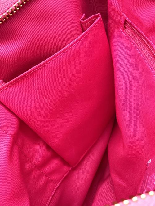 COACH（コーチ）COACH (コーチ) ショルダーバッグ ブラウン×ショッキングピンクの古着・服飾アイテム
