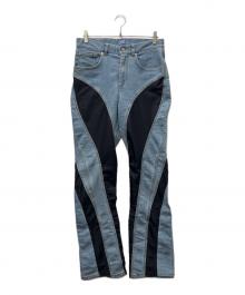 MUGLER×H&M（ミュグレー×エイチアンドエム）の古着「デニムパンツ」｜インディゴ