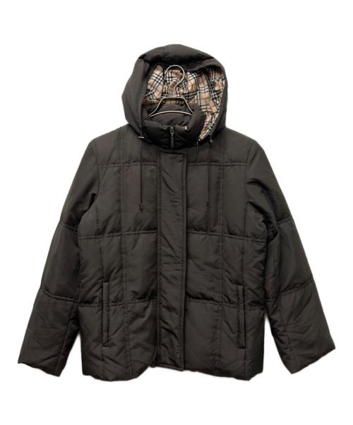 BURBERRY LONDON（バーバリーロンドン）BURBERRY LONDON (バーバリーロンドン) フーデッドダウンジャケット ブラウン サイズ:4０の古着・服飾アイテム