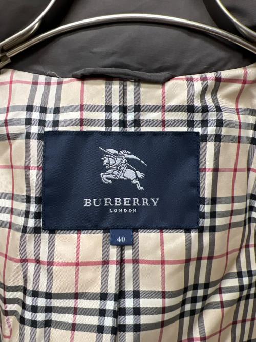 BURBERRY LONDON（バーバリーロンドン）BURBERRY LONDON (バーバリーロンドン) フーデッドダウンジャケット ブラウン サイズ:4０の古着・服飾アイテム