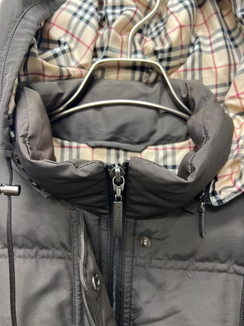 BURBERRY LONDON（バーバリーロンドン）BURBERRY LONDON (バーバリーロンドン) フーデッドダウンジャケット ブラウン サイズ:4０の古着・服飾アイテム