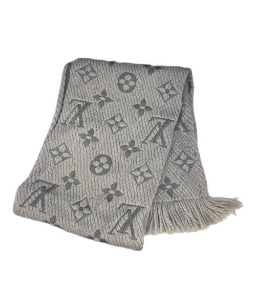 LOUIS VUITTON（ルイ ヴィトン）LOUIS VUITTON (ルイ ヴィトン) マフラー エシャルプ・ロゴマニア グレーの古着・服飾アイテム