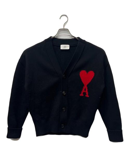 ami（アミ）ami (アミ) ニットカーディガン ブラック サイズ:Ｓの古着・服飾アイテム