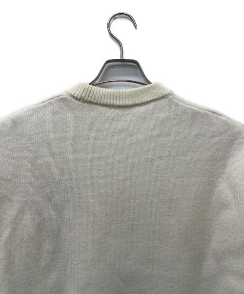 ami（アミ）ami (アミ) クルーネックニット ホワイト サイズ:Ｓの古着・服飾アイテム