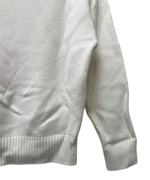 ami（アミ）ami (アミ) クルーネックニット ホワイト サイズ:Ｓの古着・服飾アイテム