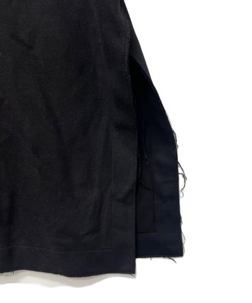ZARA（ザラ）ZARA (ザラ) デニムドッキングポンチョコート ブラック×ブルー サイズ:Ｍの古着・服飾アイテム