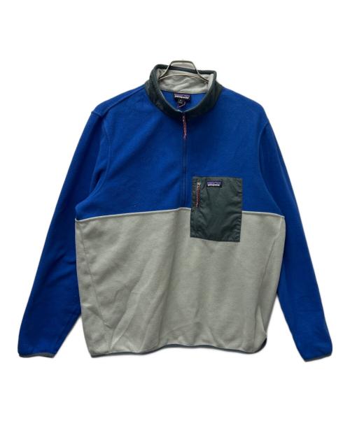 Patagonia（パタゴニア）Patagonia (パタゴニア) マイクロディニ ハーフジップ プルオーバー ブルー×グレー サイズ:ＸＬの古着・服飾アイテム