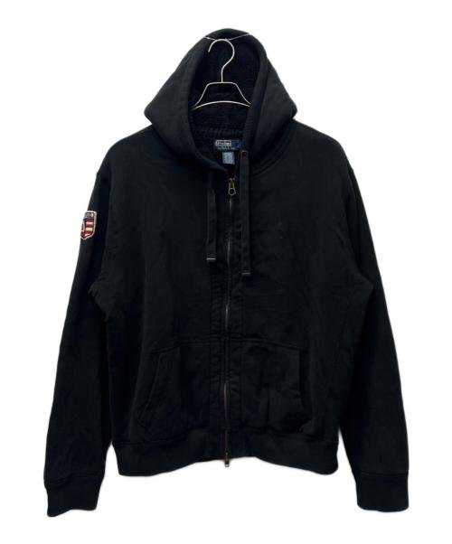 POLO RALPH LAUREN（ポロ・ラルフローレン）POLO RALPH LAUREN (ポロ・ラルフローレン) ジップパーカー ブラック サイズ:XXLの古着・服飾アイテム