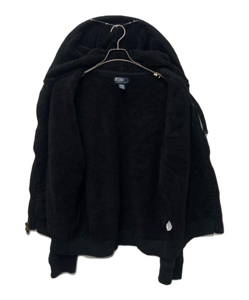 POLO RALPH LAUREN（ポロ・ラルフローレン）POLO RALPH LAUREN (ポロ・ラルフローレン) ジップパーカー ブラック サイズ:XXLの古着・服飾アイテム
