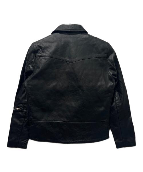 Liugoo Leathers（リューグーレザーズ）Liugoo Leathers (リューグーレザーズ) ダブルライダースジャケット ブラック サイズ:４０の古着・服飾アイテム
