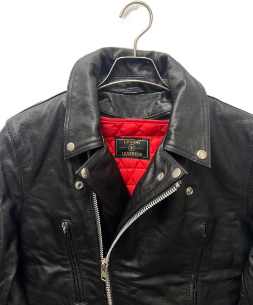 Liugoo Leathers（リューグーレザーズ）Liugoo Leathers (リューグーレザーズ) ダブルライダースジャケット ブラック サイズ:４０の古着・服飾アイテム