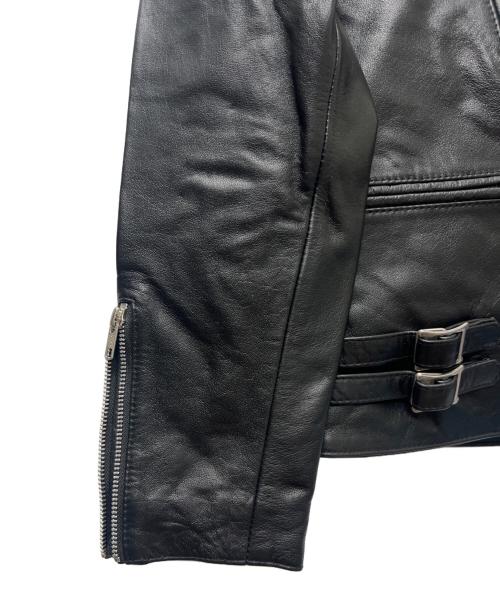 Liugoo Leathers（リューグーレザーズ）Liugoo Leathers (リューグーレザーズ) ダブルライダースジャケット ブラック サイズ:４０の古着・服飾アイテム