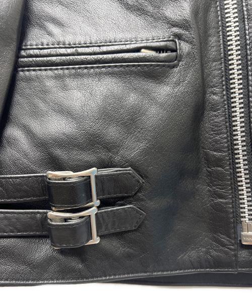 Liugoo Leathers（リューグーレザーズ）Liugoo Leathers (リューグーレザーズ) ダブルライダースジャケット ブラック サイズ:４０の古着・服飾アイテム
