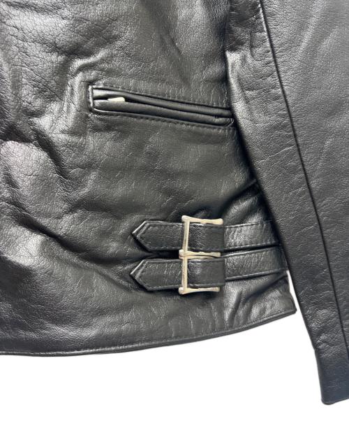 Liugoo Leathers（リューグーレザーズ）Liugoo Leathers (リューグーレザーズ) ダブルライダースジャケット ブラック サイズ:４０の古着・服飾アイテム