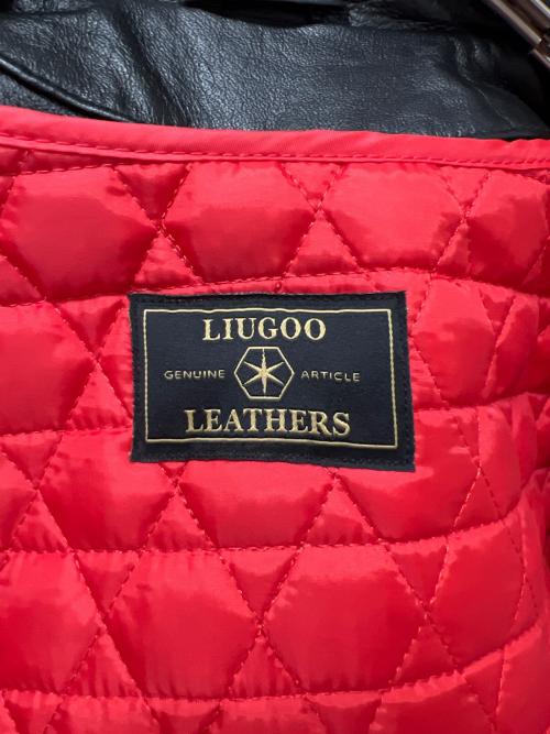 Liugoo Leathers（リューグーレザーズ）Liugoo Leathers (リューグーレザーズ) ダブルライダースジャケット ブラック サイズ:４０の古着・服飾アイテム