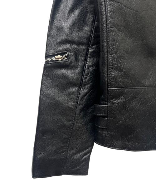 Liugoo Leathers（リューグーレザーズ）Liugoo Leathers (リューグーレザーズ) ダブルライダースジャケット ブラック サイズ:４０の古着・服飾アイテム
