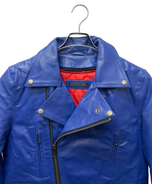 Liugoo Leathers（リューグーレザーズ）Liugoo Leathers (リューグーレザーズ) ライダースジャケット ブルー サイズ:Ｌの古着・服飾アイテム