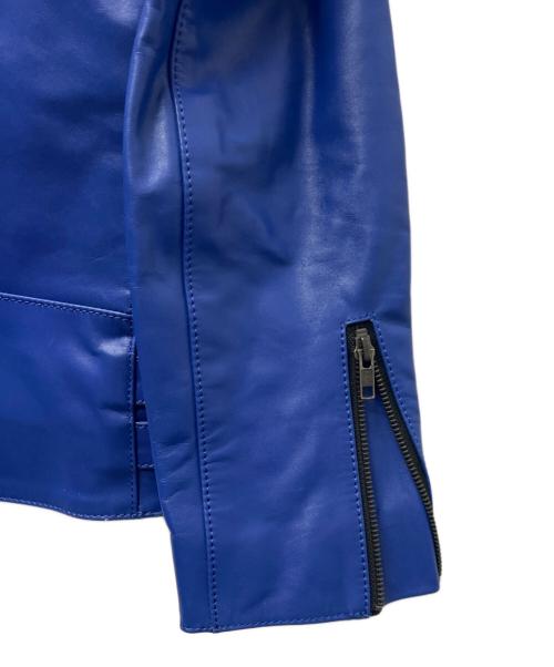 Liugoo Leathers（リューグーレザーズ）Liugoo Leathers (リューグーレザーズ) ライダースジャケット ブルー サイズ:Ｌの古着・服飾アイテム