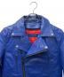 中古・古着 Liugoo Leathers (リューグーレザーズ) ライダースジャケット ブルー サイズ:Ｌ：10000円