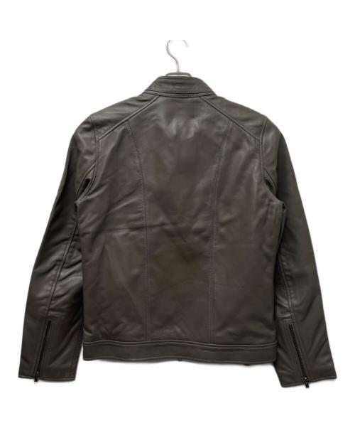 Liugoo Leathers（リューグーレザーズ）Liugoo Leathers (リューグーレザーズ) シングルライダースジャケット グレー サイズ:Ｍの古着・服飾アイテム