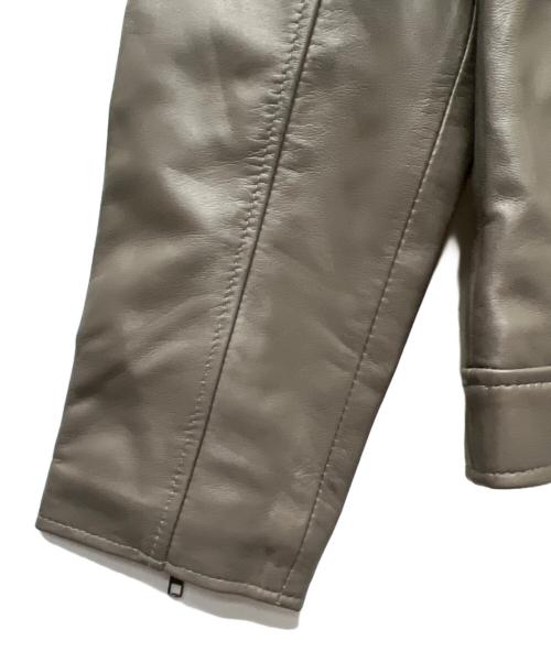 Liugoo Leathers（リューグーレザーズ）Liugoo Leathers (リューグーレザーズ) シングルライダースジャケット グレー サイズ:Ｍの古着・服飾アイテム