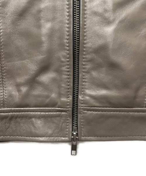 Liugoo Leathers（リューグーレザーズ）Liugoo Leathers (リューグーレザーズ) シングルライダースジャケット グレー サイズ:Ｍの古着・服飾アイテム