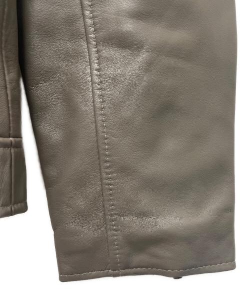 Liugoo Leathers（リューグーレザーズ）Liugoo Leathers (リューグーレザーズ) シングルライダースジャケット グレー サイズ:Ｍの古着・服飾アイテム