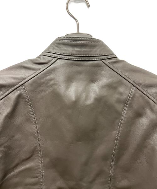 Liugoo Leathers（リューグーレザーズ）Liugoo Leathers (リューグーレザーズ) シングルライダースジャケット グレー サイズ:Ｍの古着・服飾アイテム
