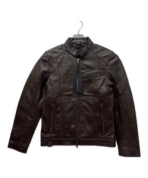 Liugoo Leathers（リューグーレザーズ）Liugoo Leathers (リューグーレザーズ) シングルライダースジャケット ブラウン サイズ:Ｍの古着・服飾アイテム