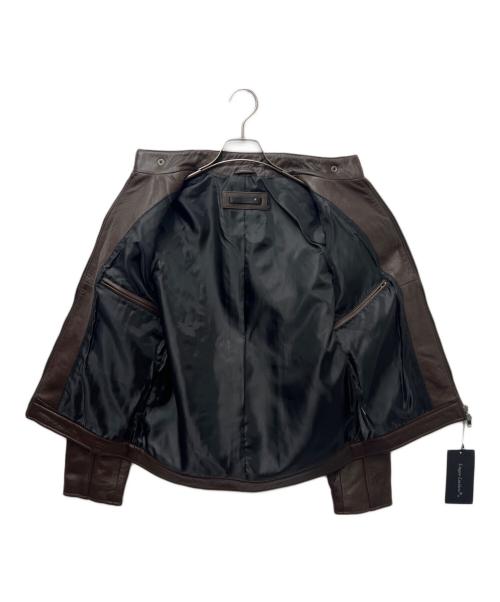 Liugoo Leathers（リューグーレザーズ）Liugoo Leathers (リューグーレザーズ) シングルライダースジャケット ブラウン サイズ:Ｍの古着・服飾アイテム