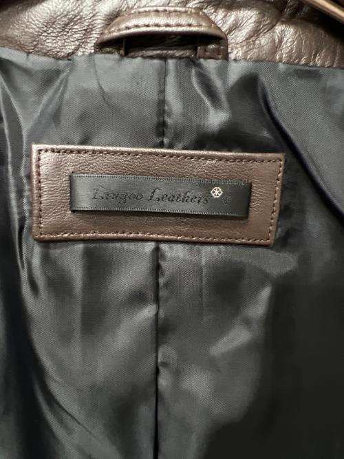Liugoo Leathers（リューグーレザーズ）Liugoo Leathers (リューグーレザーズ) シングルライダースジャケット ブラウン サイズ:Ｍの古着・服飾アイテム