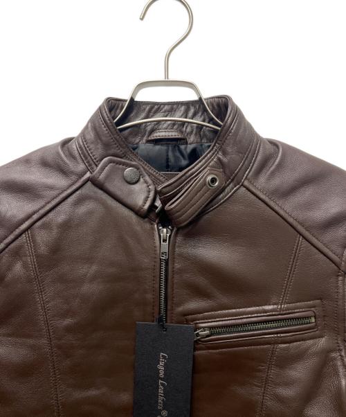 Liugoo Leathers（リューグーレザーズ）Liugoo Leathers (リューグーレザーズ) シングルライダースジャケット ブラウン サイズ:Ｍの古着・服飾アイテム