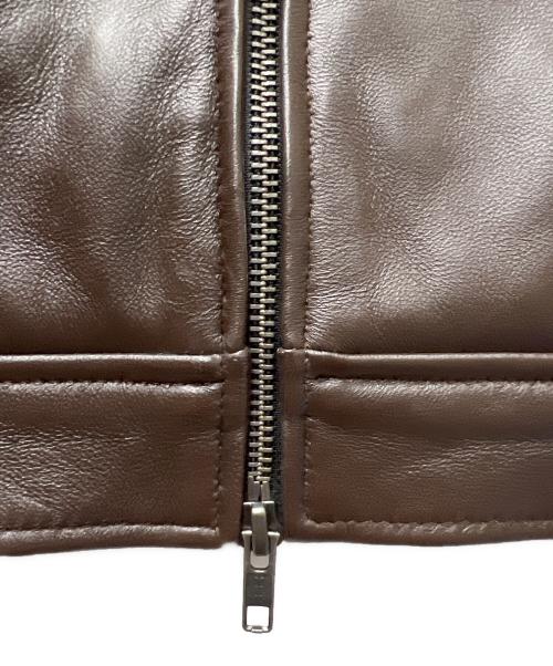 Liugoo Leathers（リューグーレザーズ）Liugoo Leathers (リューグーレザーズ) シングルライダースジャケット ブラウン サイズ:Ｍの古着・服飾アイテム
