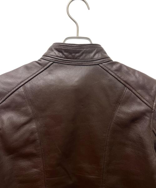 Liugoo Leathers（リューグーレザーズ）Liugoo Leathers (リューグーレザーズ) シングルライダースジャケット ブラウン サイズ:Ｍの古着・服飾アイテム