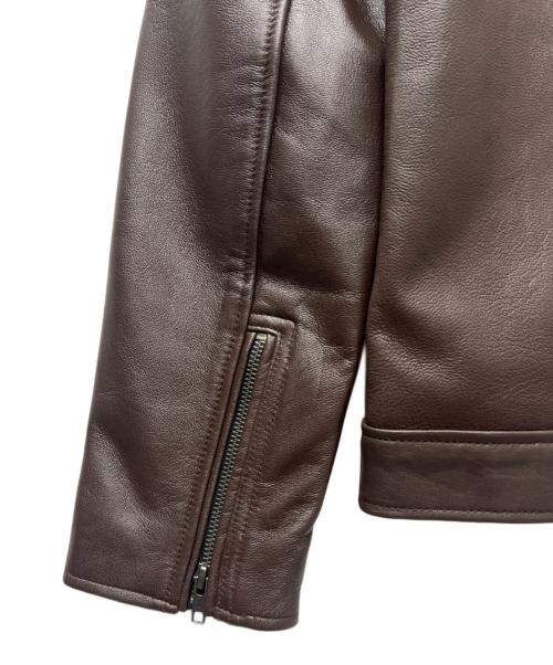 Liugoo Leathers（リューグーレザーズ）Liugoo Leathers (リューグーレザーズ) シングルライダースジャケット ブラウン サイズ:Ｍの古着・服飾アイテム