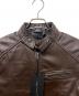 中古・古着 Liugoo Leathers (リューグーレザーズ) シングルライダースジャケット ブラウン サイズ:Ｍ：10000円